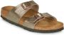 Birkenstock Sydney Birko-Flor Smalle Sandalen voor Dames Grijs Dames - Thumbnail 3