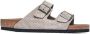 Birkenstock Arizona VL Grijze Leren Sandalen - Thumbnail 2