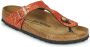 Birkenstock Gizeh Dames Slippers Shiny Python Red Narrow fit | Rood | Microvezel - Thumbnail 2