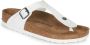 Birkenstock Gizeh White Birko-Flor Regular Slippers - Thumbnail 3