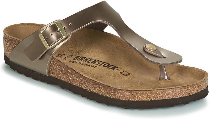 Birkenstock Gizeh Dames Slippers Regular fit Taupe - Schoenen.nl