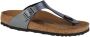 Birkenstock 1 21457 Gizeh teenslipper zwart metallic smal - Thumbnail 7