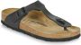 BIRKENSTOCK Teenslippers Gizeh Maat: 35 Materiaal: Leatherlook Kleur: Zwart - Thumbnail 8