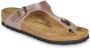 Birkenstock Women's Gizeh BF Metallic Sandalen beige - Thumbnail 3