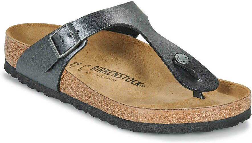 Birkenstock Teenslippers Gizeh BF Metallic Black