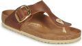 Birkenstock Gizeh Big Buckle cognac natuurleer regular dames(1018745 ) - Bruin