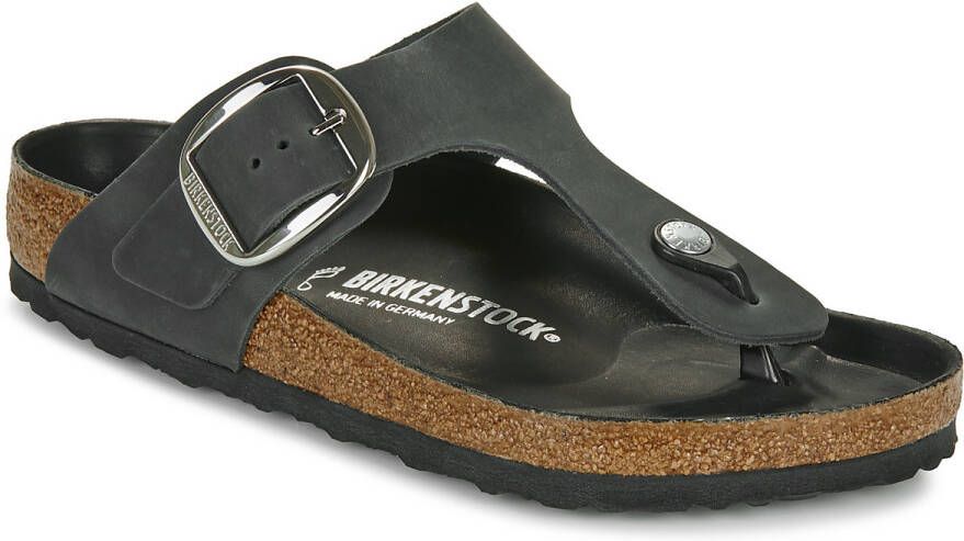 Birkenstock Teenslippers Gizeh Big Buckle LEOI Black HEX
