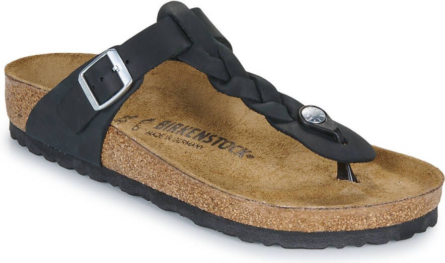 Birkenstock Teenslippers Gizeh Braided LEOI Black