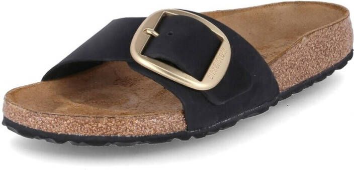 BIRKENSTOCK Slippers Dames Madrid Big Buckle Maat: 39 Materiaal: Nubuck Kleur: Zwart - Foto 14