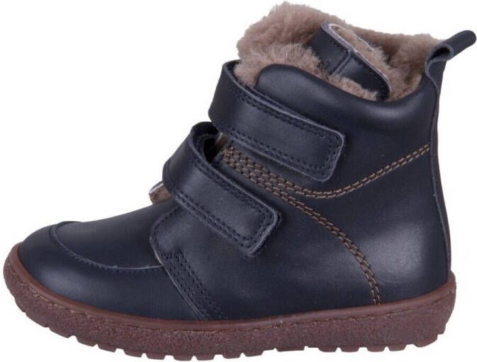 Bisgaard Hoge Sneakers Storm Lamb Dark Blue Leder