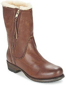 Blackstone EW74 OLD YELLOW WOMENS BOOT SHEEPSKIN Vrouw Brown - Foto 3