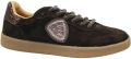 Blauer USA Sneakers van leermix model 'AURORA' - Donkerbruin