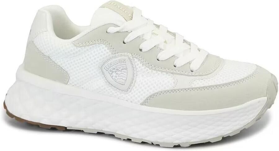 Blauer Witte sportsneakers met contrasterende details - Foto 2