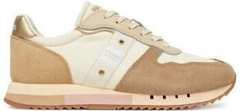 Blauer.USA Sneakers laag crème brokaat cappuccino wit