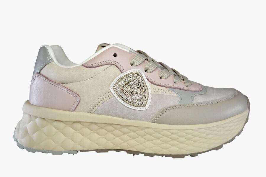 Blauer Lage Sneakers