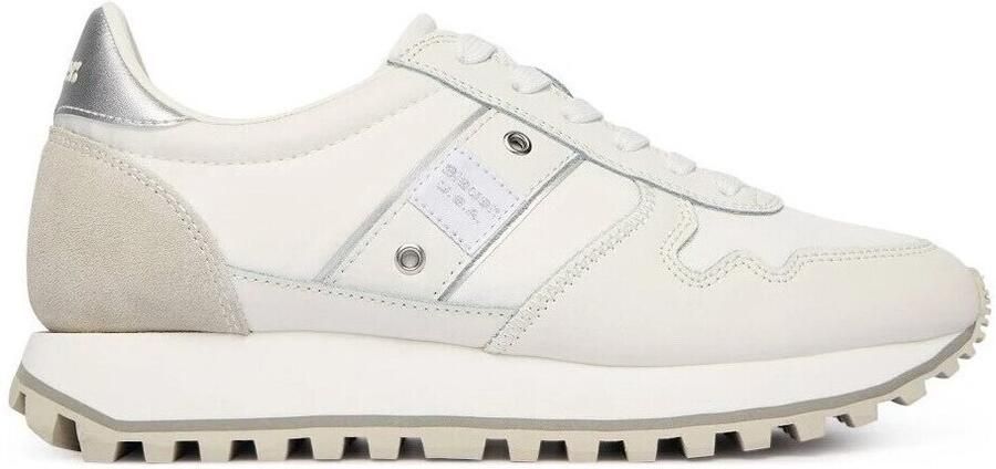 Blauer Lage Sneakers