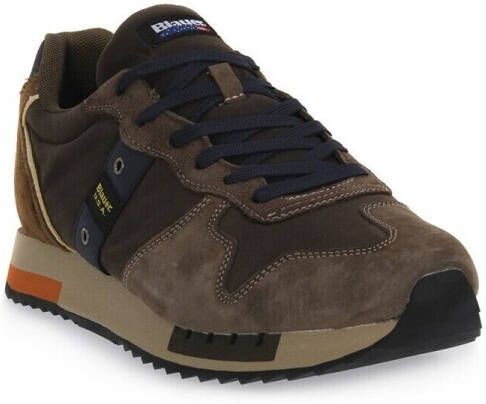 Blauer Heren Sneaker in Suède Tessuto Militairbruin Brown Heren - Foto 3