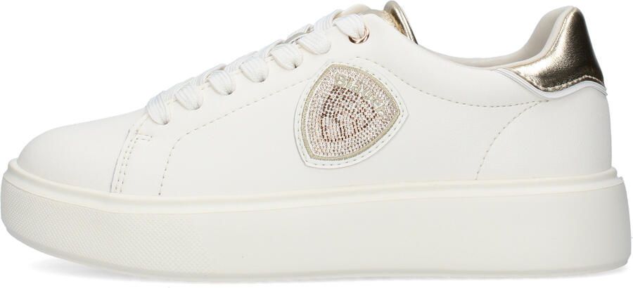Blauer Leren sneakers Venus wit goud - Foto 2