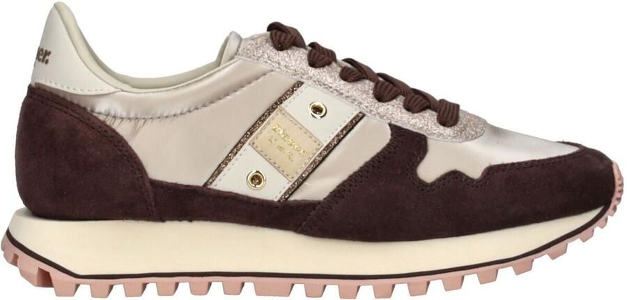 Blauer Lage Sneakers Sneaker