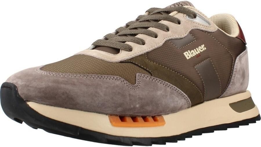 Blauer.USA Sneakers laag donkerbruin antraciet donkergrijs zwart - Foto 7