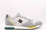 Blauer Sportieve Grijze Sneaker met Contrastdetails Multicolor Heren - Thumbnail 3