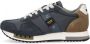 Blauer Stijlvolle Navy-Taupe Sneakers Blue Heren - Thumbnail 2