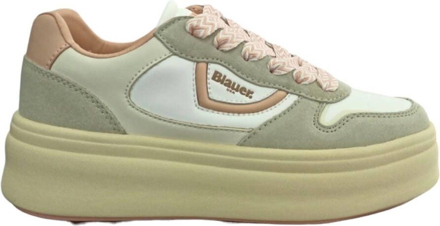 Blauer Lage Sneakers