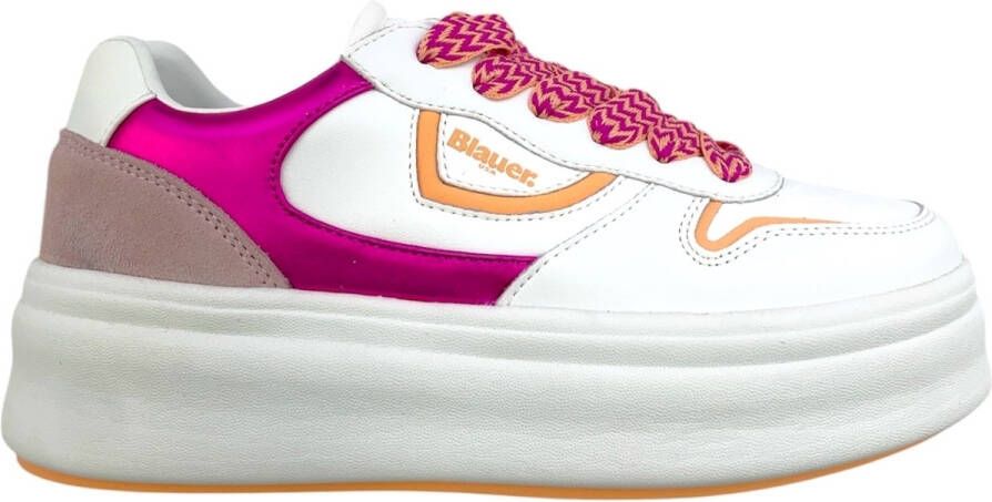 Blauer Lage Sneakers