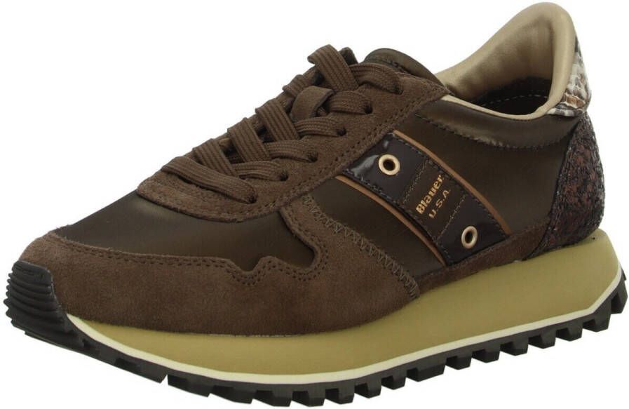 Blauer Lage Sneakers