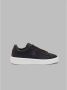 Blauer Zwarte Leren Sneakers Voor Heren Met Stijl - Thumbnail 2