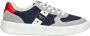 Blauer Blauwe Leren Heren Sneaker - Thumbnail 3