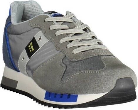 Blauer Elegante grijze sportsneakers met contrasterende accenten Multicolor Heren - Foto 5