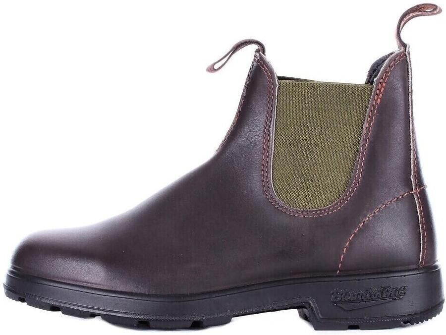 Blundstone Stiefel Boots #519 Stout Brown Leather with Olive Elastic (500 Series)-12UK - Foto 6