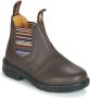 Blundstone Kinder Stiefel Boots #1413 Leather Elastic (Kids) Brown Stripes-K11UK - Thumbnail 2