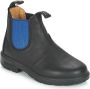 Blundstone Kinder Stiefel Boots #580 Leather Elastic (Kids) Black Blue-K10UK - Thumbnail 2