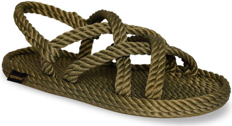 Dad Sandals Bodrum Flat Sandalen Dames Groen - Foto 3