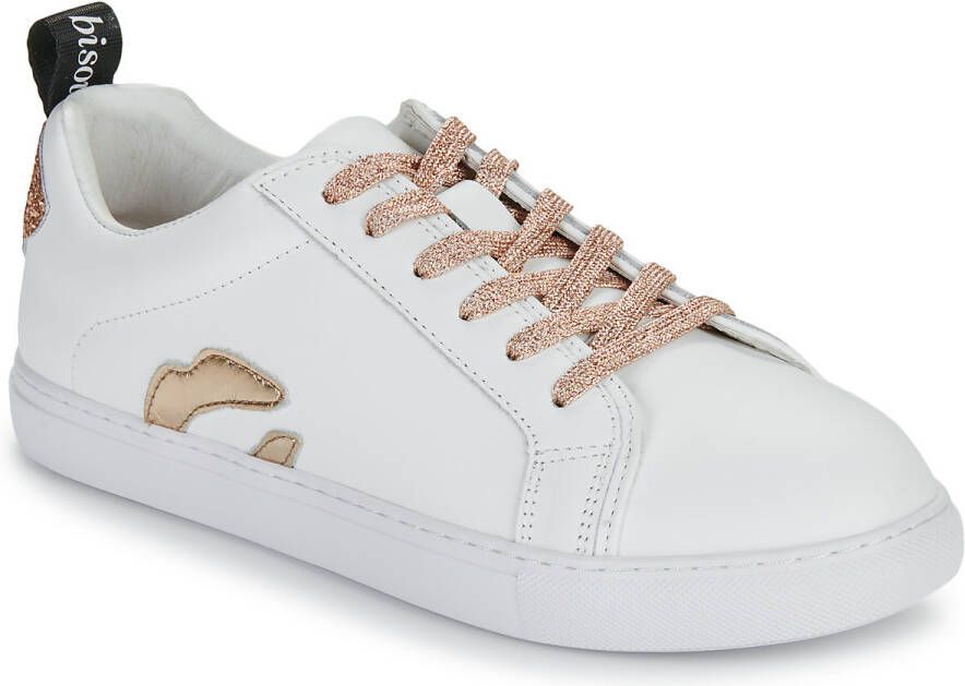Bons baisers de Paname Lage Sneakers BETTYS METALIC ROSE GOLD LACE