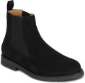Boss chelsea boots van runder suède met aantreklus - Zwart