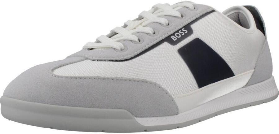 Boss Lage sneakers met applicaties in suèdelook model 'NITAN_LOWP_NYMITH' - Foto 5