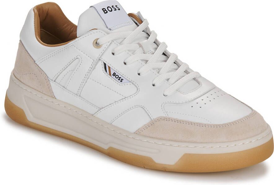 BOSS Lage Sneakers Heren Baltimore Tenn Maat: 44 Materiaal: Leer Kleur: Wit - Foto 19