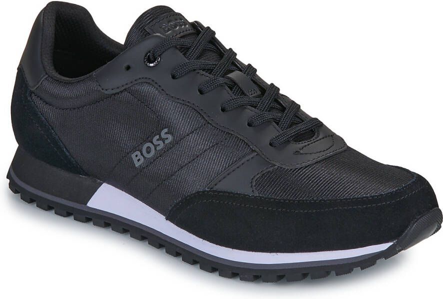BOSS Lage Sneakers Heren Parkour-l Runn Maat: 41 Materiaal: Leer Kleur: Zwart - Foto 5