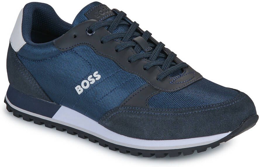 BOSS Lage Sneakers Heren Parkour-l Runn Maat: 42 Materiaal: Leer Kleur: Blauw - Foto 7