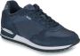 Hugo Marineblauwe Suède en Stoffen Sneakers - Thumbnail 2