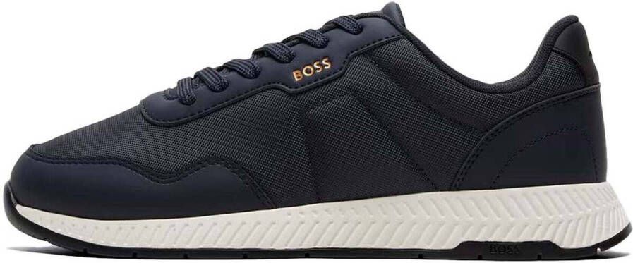 Boss Lage Sneakers Titanium Runn Trainers Dark Blue