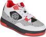 Breezy Rollers Kinder Sneakers met Wieltjes Rood Wit Zwart Schoenen met wieltjes Rolschoenen - Thumbnail 2