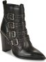 Bronx New-americana 33971 Enkellaarsjes Enkelboots met rits Dames Zwart - Thumbnail 4