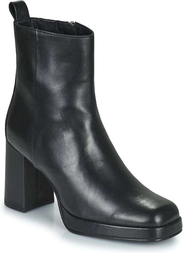 Bronx New Melanie Enkellaarsjes Enkelboots met rits Dames Zwart - Foto 4