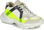 Bronx Seventy-Street leren sneakers off white neon geel - Thumbnail 2