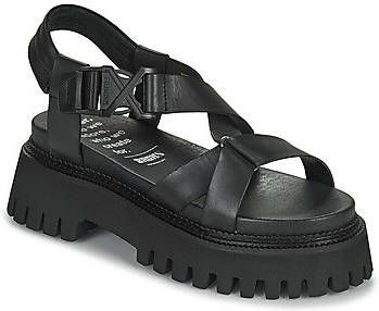 Bronx Stoere Damessandaal ""Groov-y Sandal Buckle"" zwart - Foto 19
