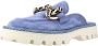 Bruno Premi Mules Slippers Beige Blue Dames - Thumbnail 2